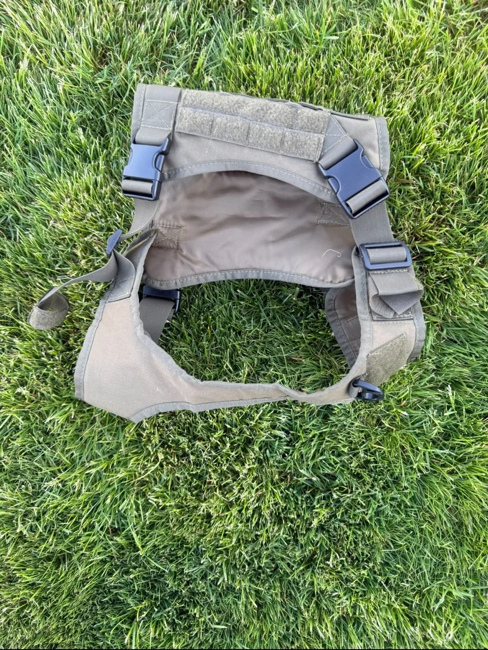 OneTigris Tactical Dog Harness Large Olive Green MOLLE Adjustable